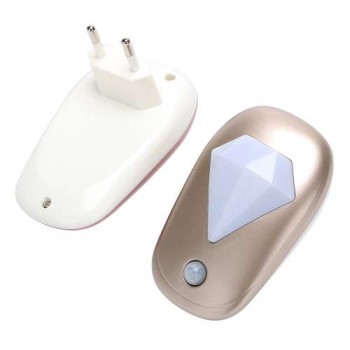 Diamond LED Night Light- EU Plug With Auto(Day-Night) Sensor-for Nursery Bedroom Hallway Emergency Lamp Home Lighting